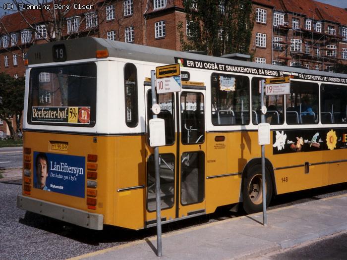 Århus Sporveje 148, Harald Jensens Plads - Linie 19