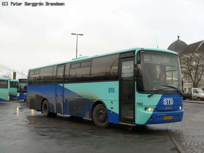 Arriva 7082, Nykøbing Falster Rutebilstation - Rute 33
