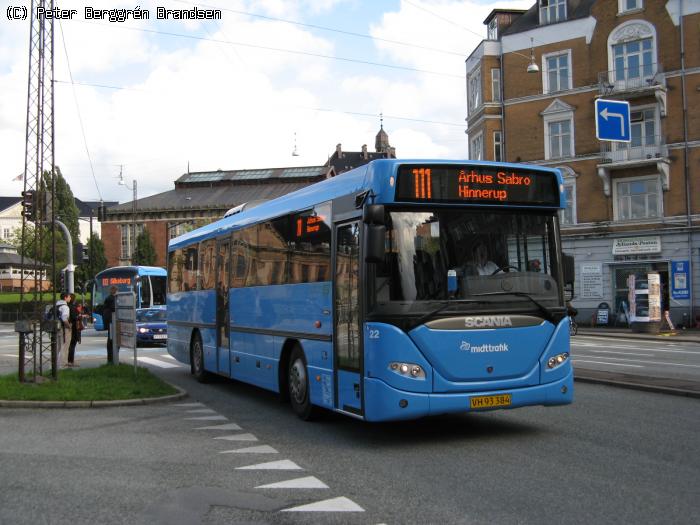 De Grønne Busser 22, Thorvaldsensgade, Århus - Rute 111
