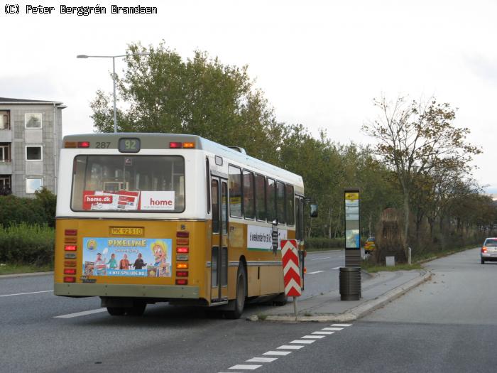 Århus Sporveje 287, Vejlby Ringvej - Linie 92