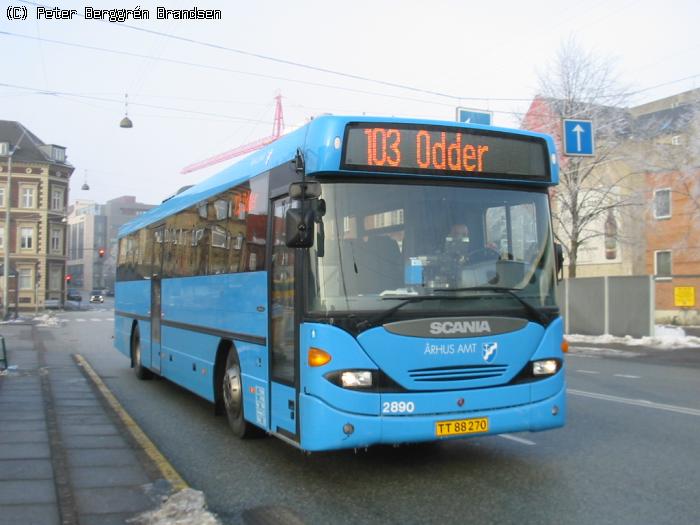 Arriva 2890, Sønder Allé, Århus - Rute 103