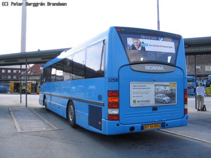 Wulff Bus 3258, Århus Rutebilstation - Rute 119