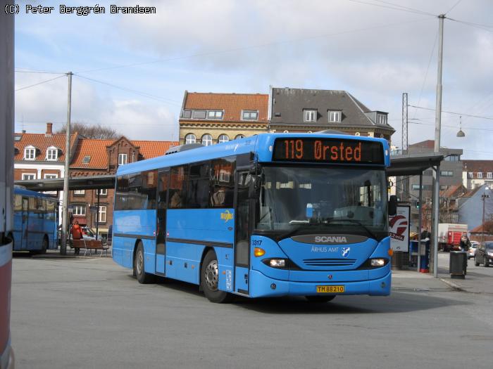 Arriva 3317, Århus Rutebilstation - Rute 119