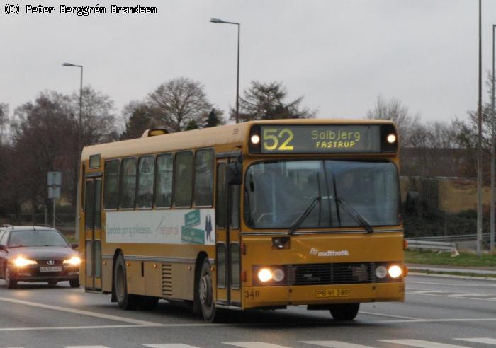 Århus Sporveje 348, Silkeborgvej - Linie 52