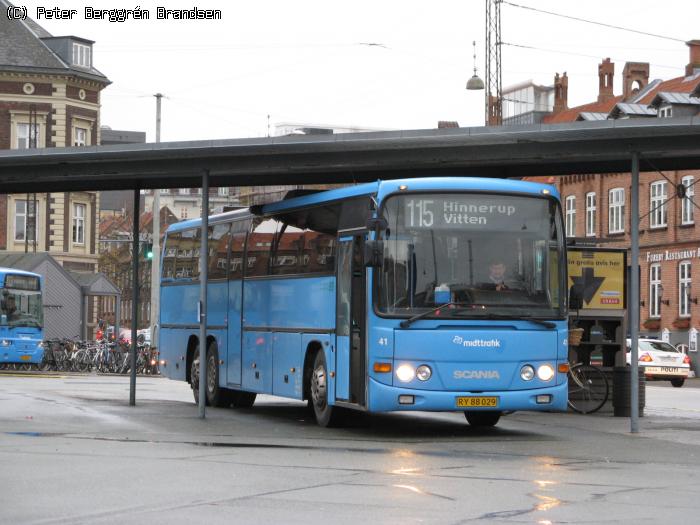 De Grønne Busser 41, Århus Rutebilstation - Rute 115