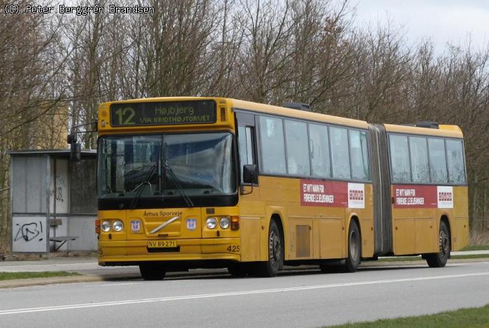 Århus Sporveje 425, Halmstadgade/Skøjtehallen - Linie 12