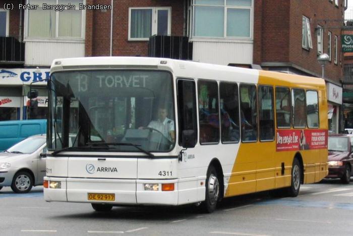 Arriva 4311, Chr. 8.s Vej