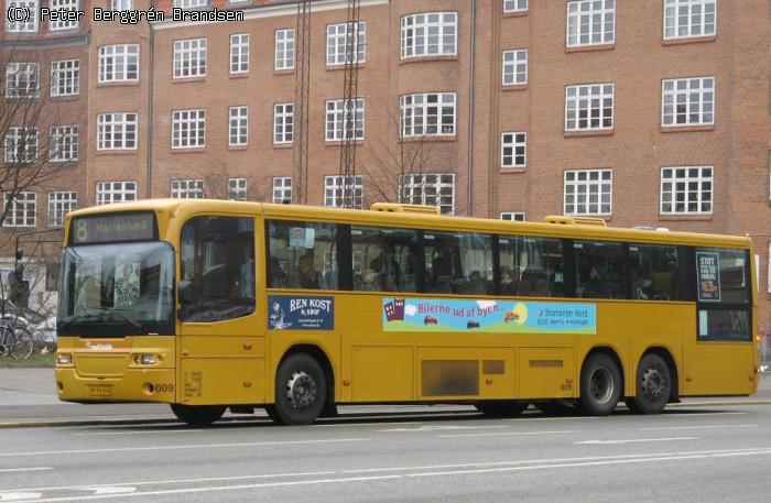 Århus Sporveje 609, Harald Jensens Plads - Linie 8