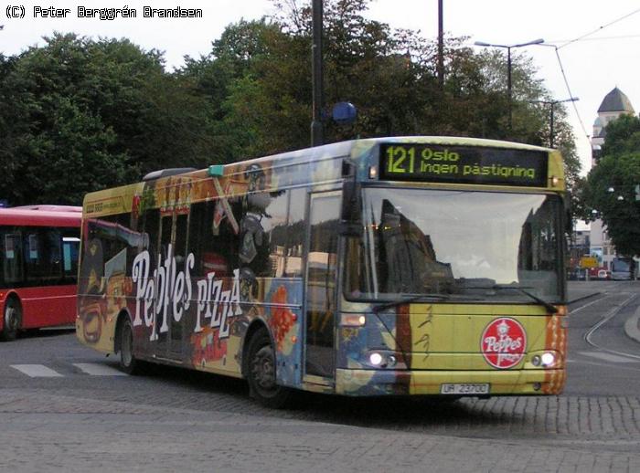 Nettbuss 621, Jernbanetorget - Rute 121