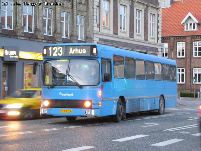 Arriva 8665, Århus Rutebilstation - Rute 123