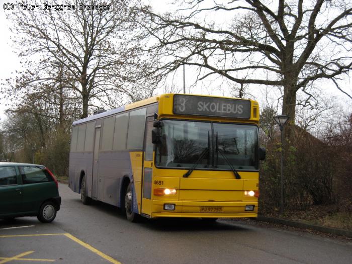 Arriva 8681, Kolind Centralskole - Rute 3