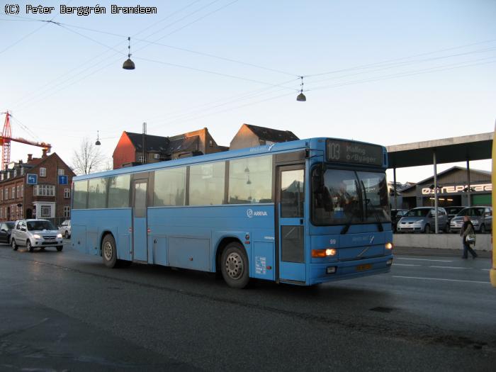 Arriva 99, Sønder Allé, Århus - Rute 103