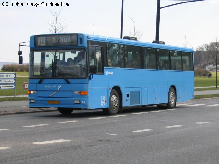 Arriva 99, Strandvejen, Århus - Rute 103