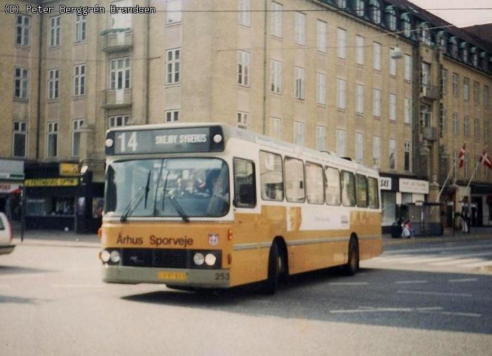 Århus Sporveje 253, Banegårdspladsen - Linie 14