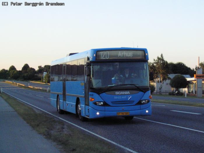 Wulff Bus 3253, Grenåvej, Skæring