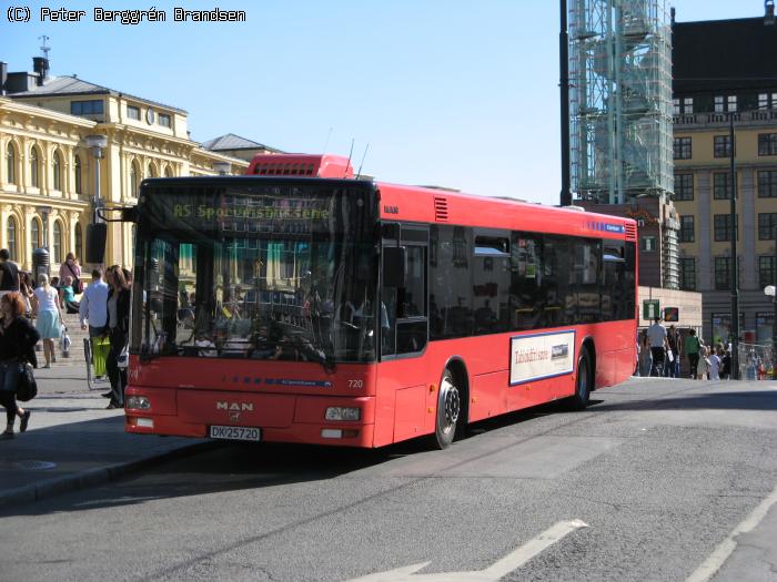 UniBuss 720, Jernbanetorget
