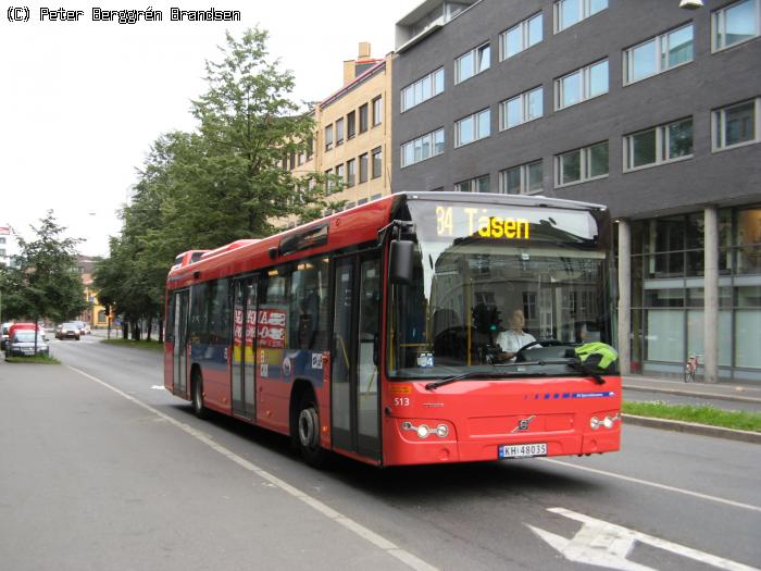 UniBuss 513, Hausmanns Gata - Linie 34