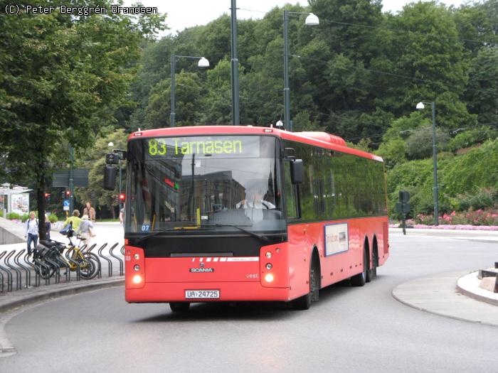 Norgesbuss 333, Nationaltheatret - Linie 83