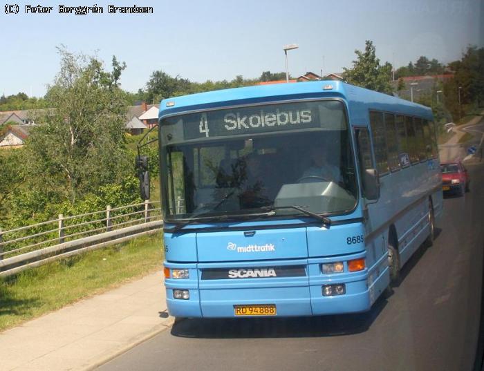 Arriva 8685, Skolegade, Thorsø - Rute 4