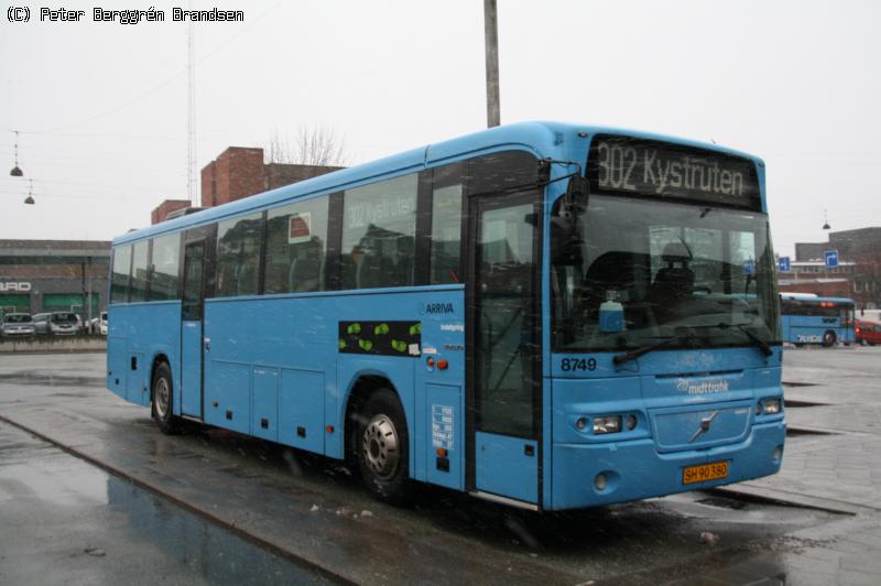 Arriva 8749, Århus Rutebilstation - Rute 302