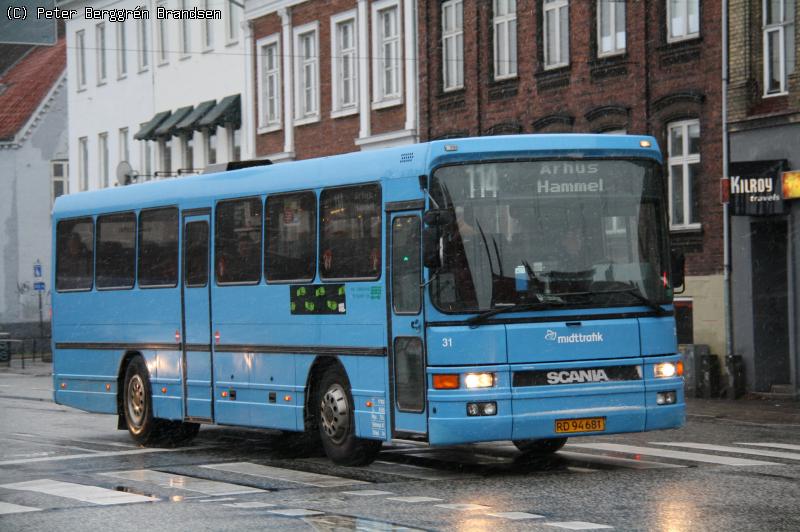 De Grønne Busser 31, Århus Rutebilstation - Rute 114