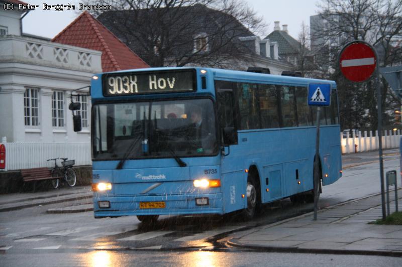 Arriva 8735, Dalgas Avenue, Århus - Rute 903X