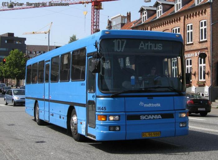 Arriva 8645, Århus Rutebilstation - Rute 107