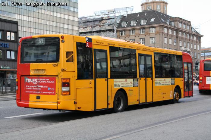 Arriva 1657, Vesterbrogade, København - Linie 6A