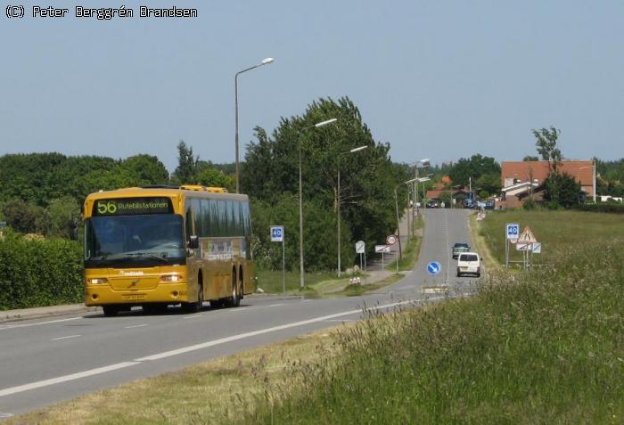 Århus Sporveje 605, Skæring Strandvej - Linie 56