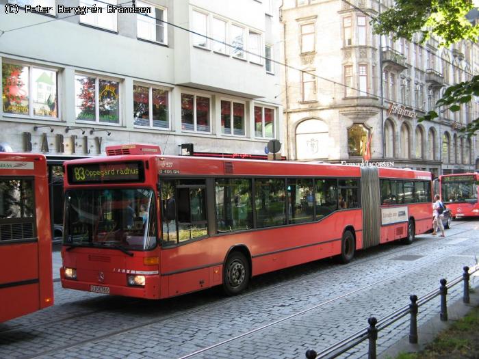 Norgesbuss 527, Stortingsgata - Linie 83