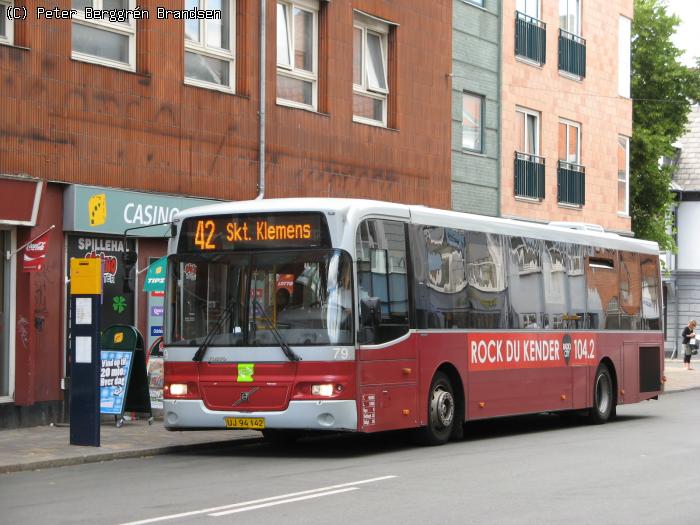 Odense Bybusser	79, Nørregade - Linie 42