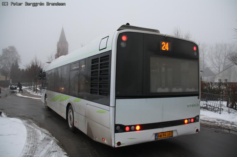 Århus Sporveje AW94102, Holme Kirke - Linie 24 [demobus]