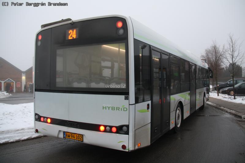 Århus Sporveje AW94102, Holme Kirke - Linie 24 [demobus]