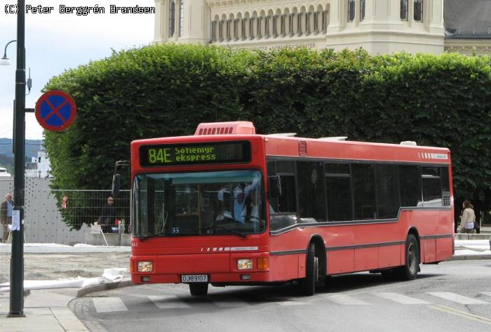 Norgesbuss 442, Vestbanen - Linie 84E