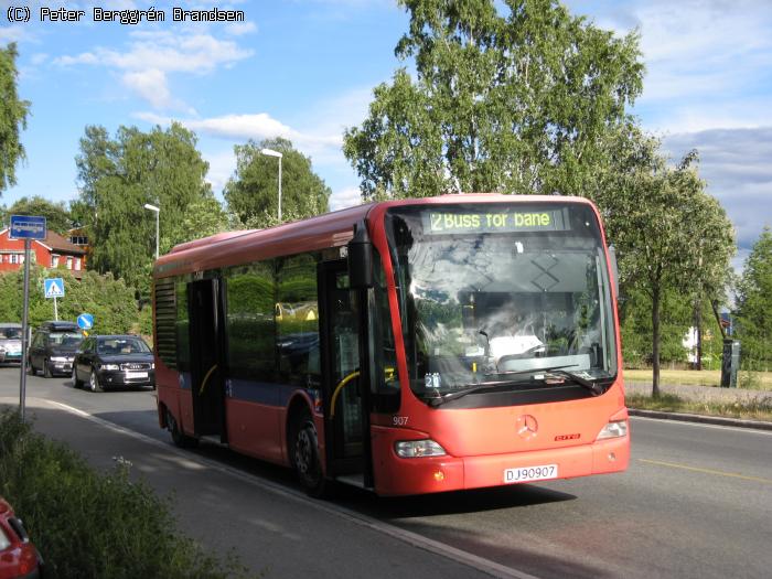 Unibuss 907, Makrellbekken - T-banelinie 6 erstatning ''6B''
