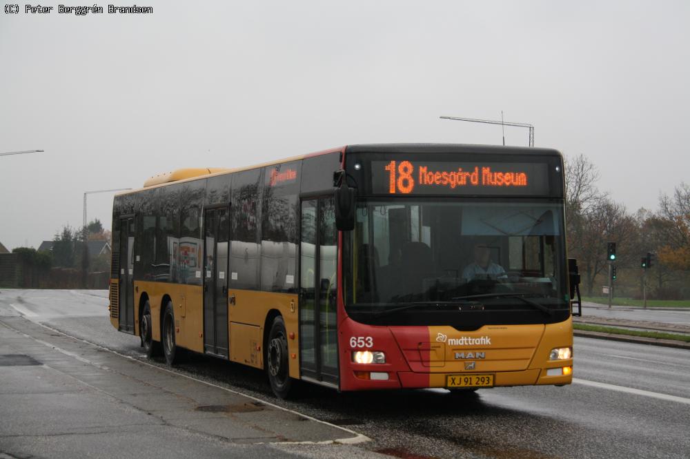 Århus Sporveje 653, Grenåvej v. Vejlby Centervej - Linie 18