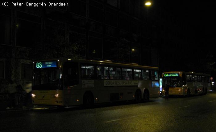 Århus Sporveje 612 & 645 som natbusser, Park Allé