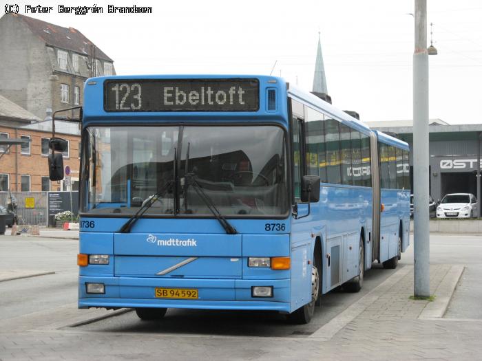 Arriva 8736, Århus Rutebilstation - Rute 123