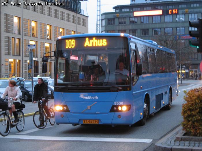 Arriva 5538, Banegårdspladsen, Århus - Rute 109