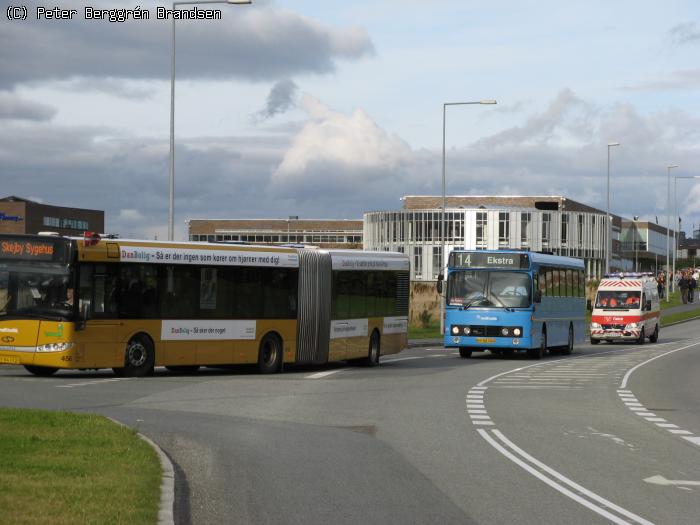 Århus Sporveje 456 & Svidt 63, Brendstrupgårdsvej - Linie 14 & 14 Ekstra (The Police koncert)