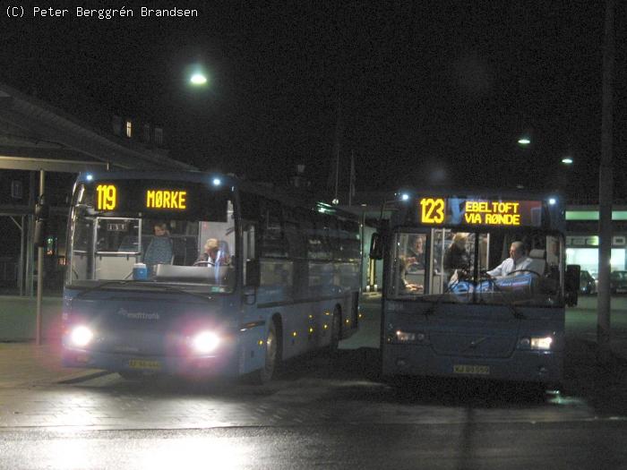 Arriva 3022 & 2958, Århus Rutebilstation - Rute 119 & 123