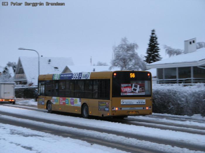 Århus Sporvej 173, Skæring Strandvej - Linie 56