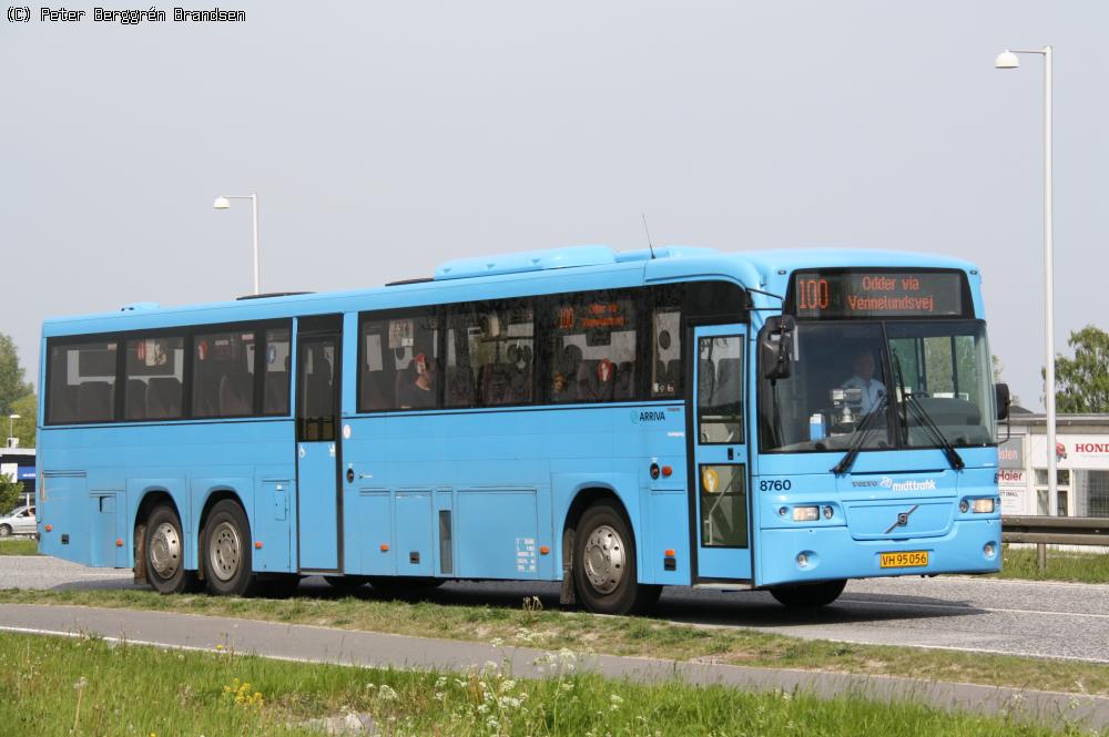 Arriva 8760, Grenåvej, Skæring - Rute 100