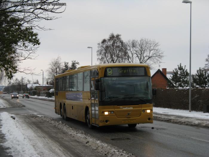 Århus Sporveje 624, Lystrupvej - Linie 9