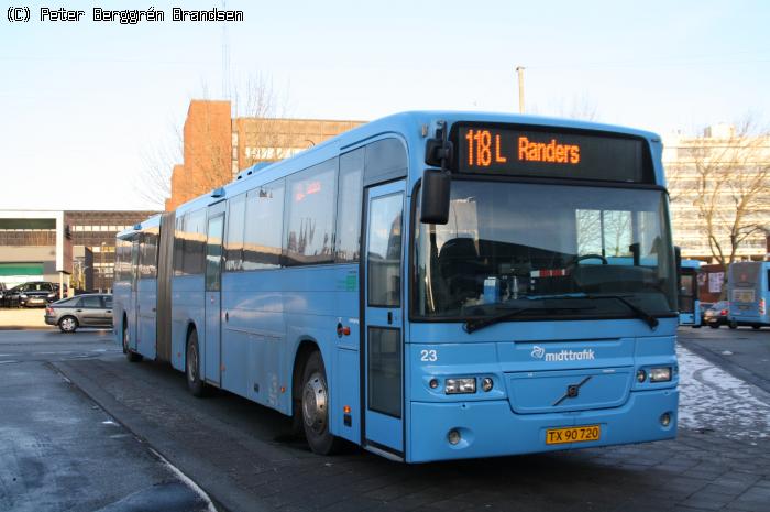 De Grønne Busser 23, Århus Rutebilstation - Rute 118L