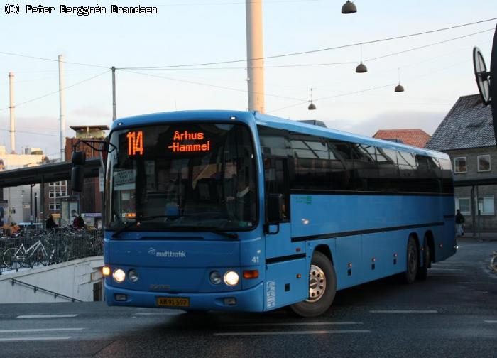 De Grønne Busser 41, Århus Rutebilstation - Rute 114