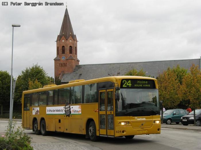 Århus Sporveje 624, Bushøjvej/Holme Kirke - Linie 24