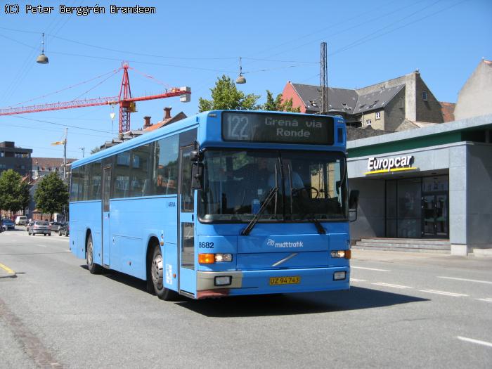 Arriva 8682, Århus Rutebilstation - Rute 122