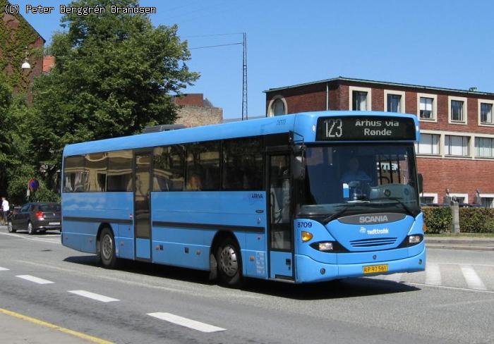 Arriva 8709, Vester Allé, Århus - Rute 123 [omkørsel]