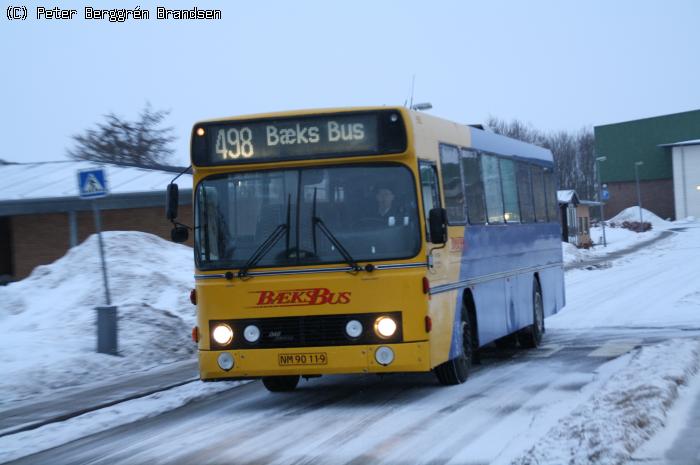 Bæks Bus NM90119, Nr. Nissum Skole - Rute 498